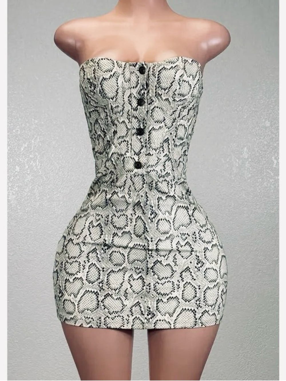 🔥New Snakeskin Mini dress
